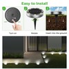 nipify 2 Pack Solar Lights Outdoor Garden, Solar Ground Light,