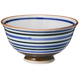 有田焼 黒巻ライン 茶碗(大)