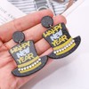 Beaded New Year Earrings for Women Happy New Year Hat