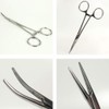 Fishing Hemostat Locking Clamps Tweezers Stainless Steel Curved Tip
