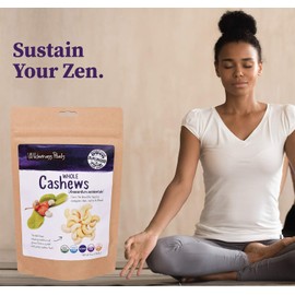 Wilderness Poets Cashews - Organic Raw Cashew Nuts, 8 Ounce (227 Grams)