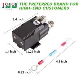10L0L Golf Cart 48V 200A Solenoid with Resistor Assembly fit Club Car DS & Precedent & Tempo 2015-Up New Models, Replace OEM 102865901, 1028659-01, 1014947