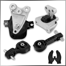 4PCS Engine Motor Transmission Mount Compatible with Fits for 2006-2011 Honda Civic 1.8L Auto Transmission Motor Mount Replace A4530 A4534 A4543 A4546