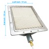 MOFLAME Ceramic Infrared DIY Heating Gas Burner with Gas Intake