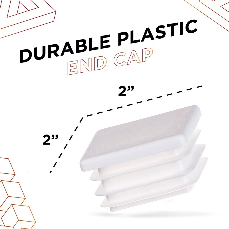 Prescott Plastics 2" Inch Square Plastic Plug Insert (20 Pack),