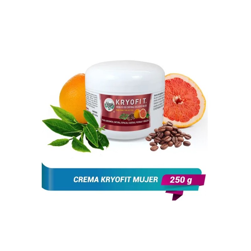 Crema Reductora De Abdomen Panza Cintura Para Mujer Kryofit