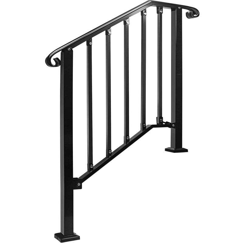 Zwinz Adjustable Handrails for Outdoor Steps, Handrail Picket #2 Fits