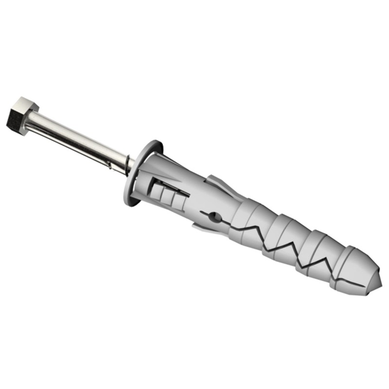 2 x Bolts with M10 x 50mm Plugs Wood Screws