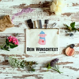 Mr. & Mrs. Panda Größe M Personalisierte Schminktasche Glühschwein - Personalisierte Geschenke, Glühwein, Weihnachten, Schminktasche selbst