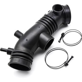 Ynovvo Automotive Air Intake Hose Replacement Compatible with Toyota 4Runner V6 3.4L 1996 1997 1998 Air Intake Tube Boot with Clamps for OE# 17881-62091 696-129 1788162091