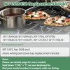 Upgraded Stainless Steel W11366438 Stove Knobs, Compatible with Whirlpool Range
