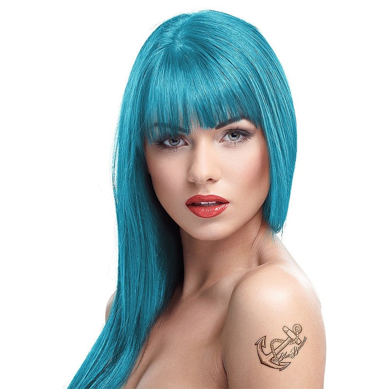 X2 Crazy Color Semi-Permanent Colour Hair Dye 100ml (Blue Jade)