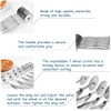 7 Wheel Pastry Cutter Stainless Steel Pizza Slicer, Adjustable Pizza
