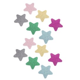 Healvian 12pcs Star Shape Nail Buffer Blocks Reusable Glitter Nail Files for Smoothing and Shaping Fingernails and Toenails Ergonomic Design for Comfortable Use