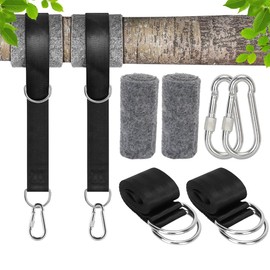 Roysmart Pack of 2 Swing Attachment Beams, Hammock Attachment, Hanging Chair Swing Suspension with 2 Sturdy Carabiners and D-Rings, Storage Bag, Holds up to 500 kg