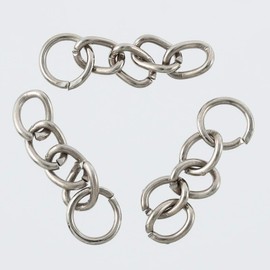 Finie AP2331 Key Chain Metal Fittings Silver 50 Pieces Nascan Parts Accessories Handmade Craft