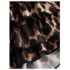 SOLY HUX Women's Y2k Leopard Print Mini Shorts Layered Ruffle