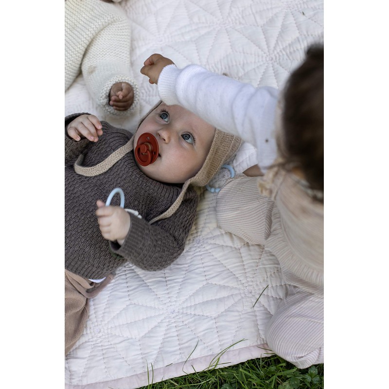 Bibs Dummies, 2-Pack of Colourful Dummies, Natural Rubber Danish Dummies