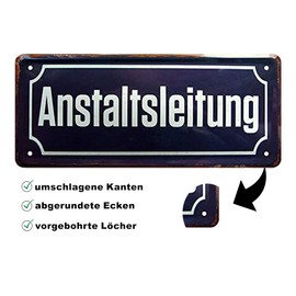 schilderkreis24 Street Signs Collection 28 x 12 cm - Humorous & Iconic Signs for Home, Bar & Garden: (Hospital Manager)