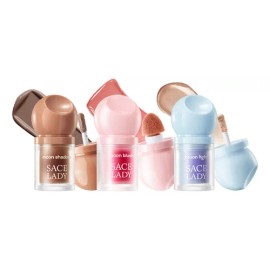 Sace Lady Set 3 En 1 Rubor, Iluminador Y Contorno Líquido Un Rubor Un Iluminador Y Un Líquido Para Contornear