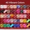 Lavender Violets 49pcs Gel Nail Polish Set 45 Colors Neon