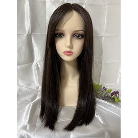 Lily's Select Front Lace Full Wig, Long Curl, Hand Planted, Full Wig, Korean Fashion, KPOP, Free Arrangement, Natural Black, Straight, Medical Use, Natural (Natural Black (Long))