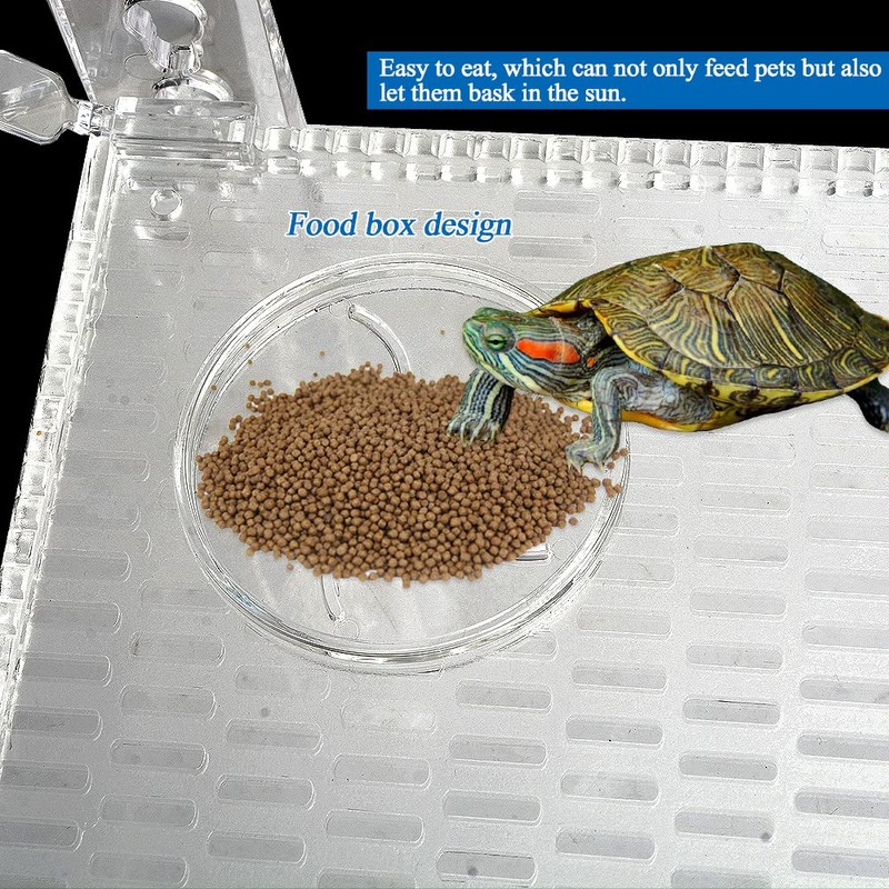 Toolzia Turtle Basking Platform, Aquarium Turtle Accessories Tank With Rock