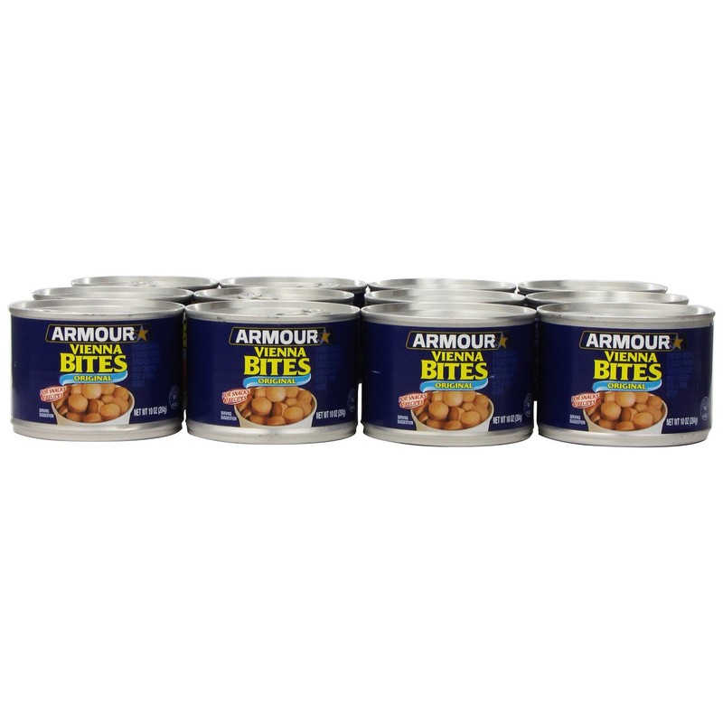 Armour Star Vienna Sausage Bites, Original Flavor, Canned Sausage, 10
