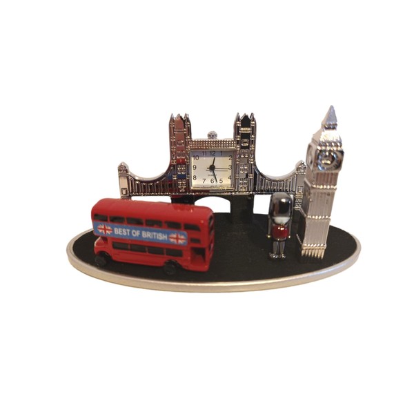 Paranoid Fish London Landmarks Miniature Clock Big Ben Royal Guard London Bus London bridge