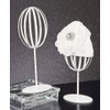 Small White Metal Hat Wig Stand