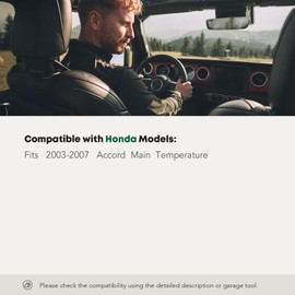 YHTAUTO HVAC Air Door Actuator Blend Door Levers - Fits Honda Accord 2003-2007 - Main Temperature 7 Pins Air Flap Actuator - Replaces# 79160SDAA01