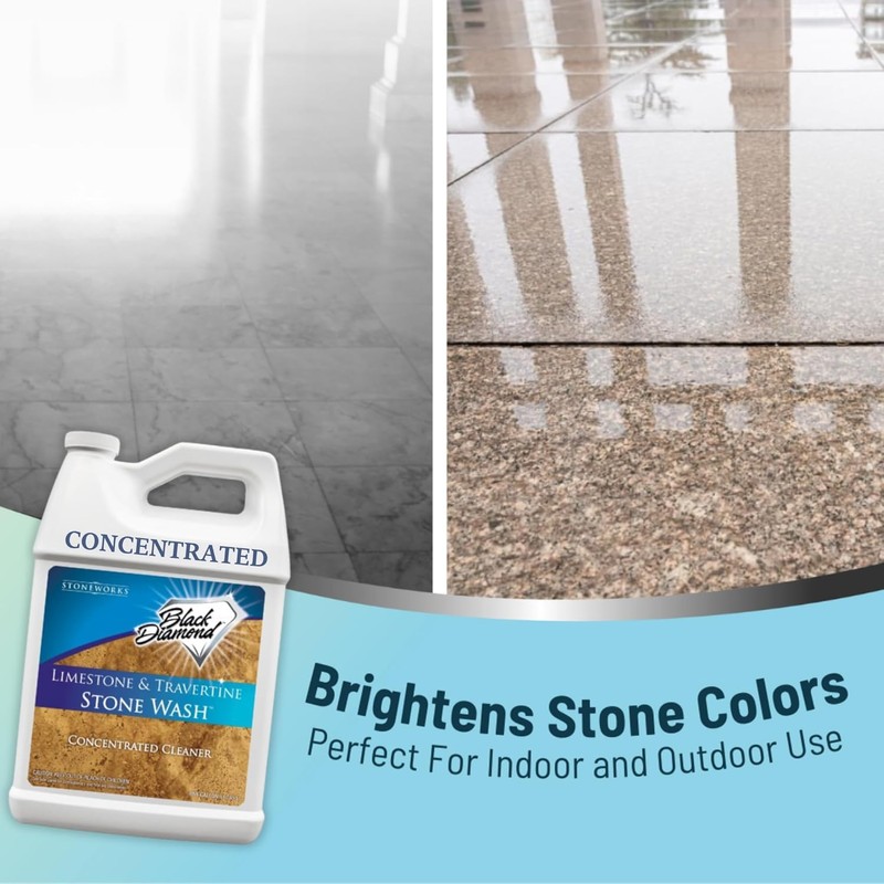 Black Diamond Stoneworks Limestone and Travertine Floor Cleaner: Natural Stone,