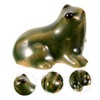 Levemolo Outdoor Garden Frog Statue Ceramic Frog Figurine Animal Sculpture