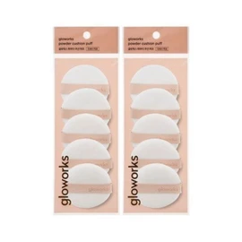 gloworks 파우더 쿠션 퍼프 (5매입) x 2 pack gloworks Powder Cushion Puff (5 pieces) x 2 pack