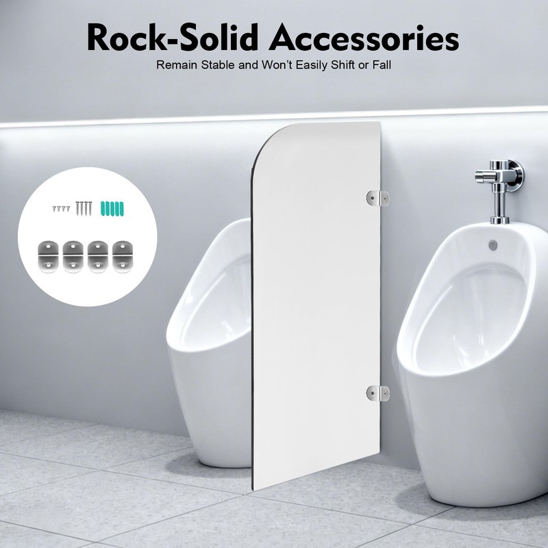 BANLICALI Urinal Partition, 15.7"W x 35.43"H Urinal Screen Toilet Partition