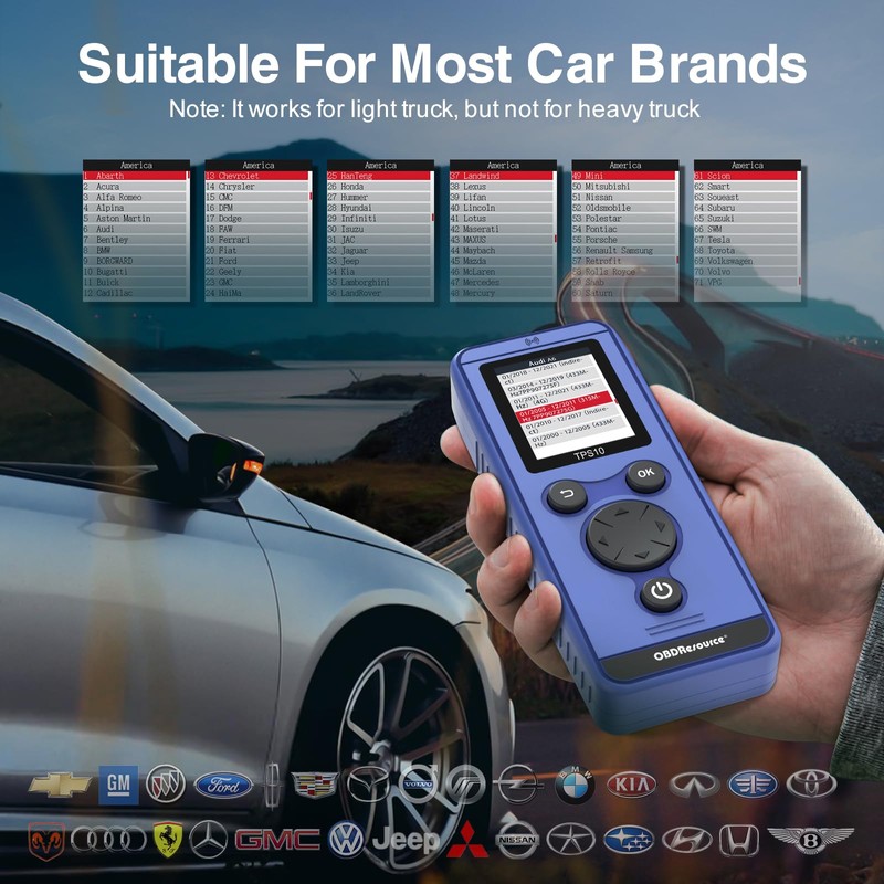 OBDResource TPMS Relearn Tool for Auto Tire Pressure Monitor System