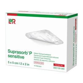 Suprasorb P Sensitive Polyurethane Foam Border 5 x 5 cm