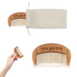 Labor Comb, Natural Wooden Birthing Comb for Labor Pain YOU GOT THIS Encouragement Labor and Delivery Comb Labor Gift Essentials for Pregnancy Women with Cloth Bag