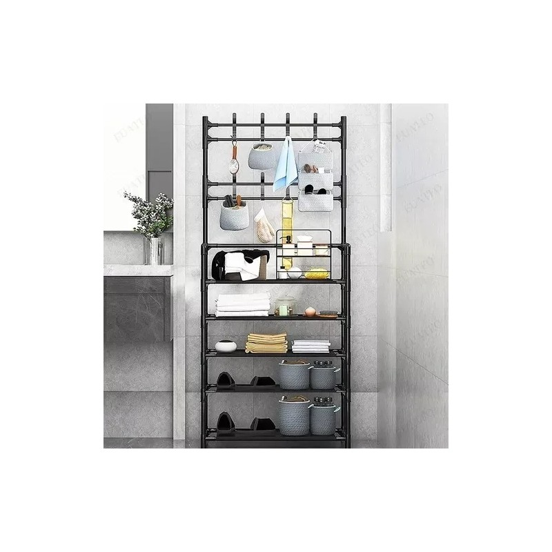 Perchero Y Zapatera Multifuncional Organizador Con 5 Niveles