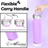 24 oz Insulated Slim Water Bottle with Flip Straw and