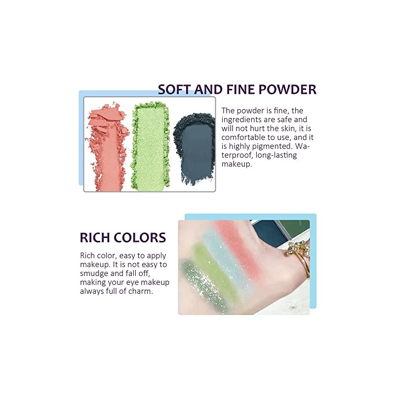 Cakaila- Multicolor La Paleta de Sombras de Ojos Tiene