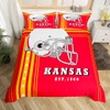 Erosebridal American Football City Duvet Cover Football Sports Game Full