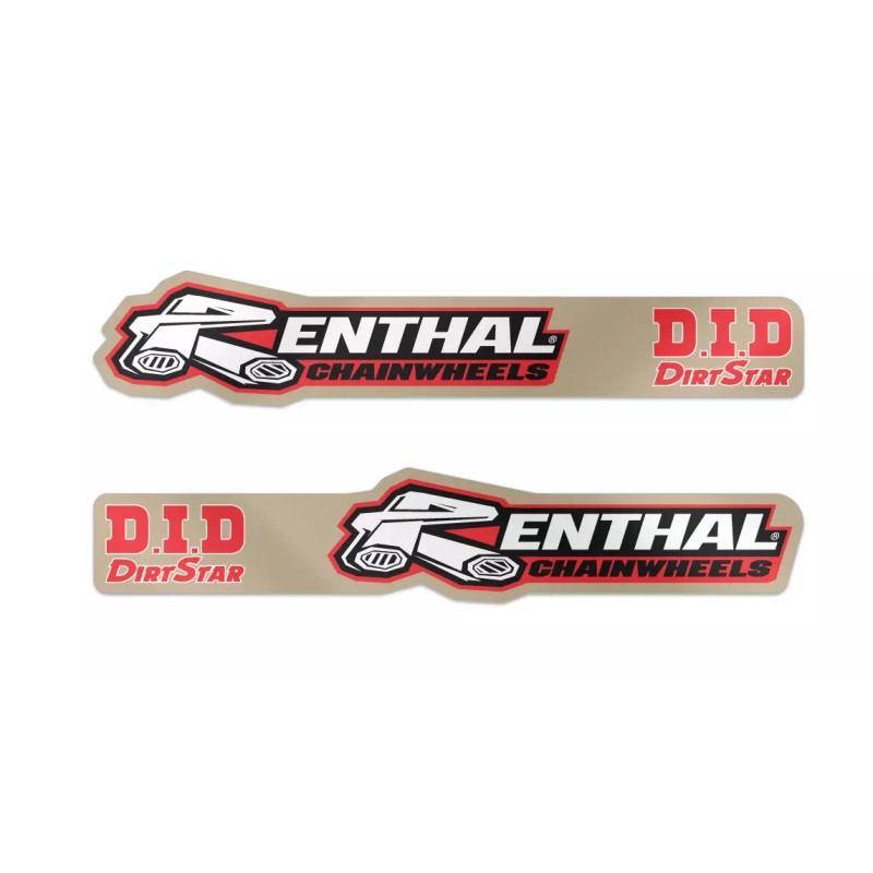 Renthal 2 Clear Universal ProCut Swingarm Decals Graphics 12.9" X
