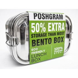 POSHGRAM Stainless Steel Bento Box 3 Tier