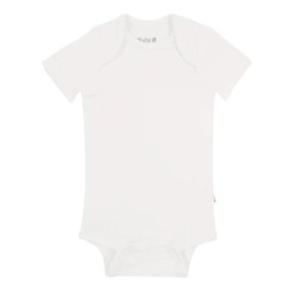 KYTE BABY Short Sleeve Unisex Baby Bodysuits, Rayon Made From Bamboo Material (18-24 Months, Cloud)