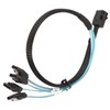 12GBPS Mini SAS HD SFF 8643 to 4 SATA 3.0