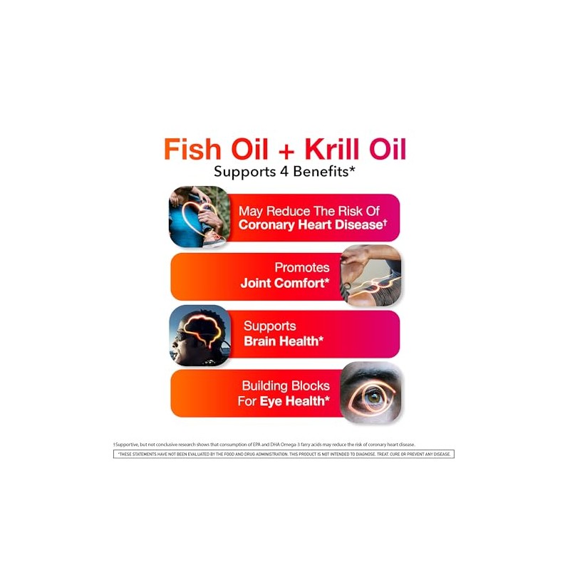 MegaRed Advanced 4-in-1 Omega-3 Fish Oil and Krill Oil Dietary