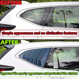 MUTUSAISI Rear Side Window Louvers Air Vent Scoop Louver Compatible with Honda CR-V CRV 2017-2022 Carbon Fiber Style Window Scoop Louver Cover ABS Sun Rain Shade Vent 2pcs