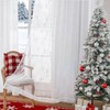 Beauoop - Juego de 2 cortinas transparentes de copo de