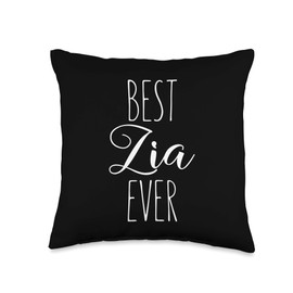 Zia Best Ever Italian Aunt Funny I Love My Zia Throw Pillow
